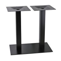 Black Metal Indoor/Outdoor Rectangular Table Base (16